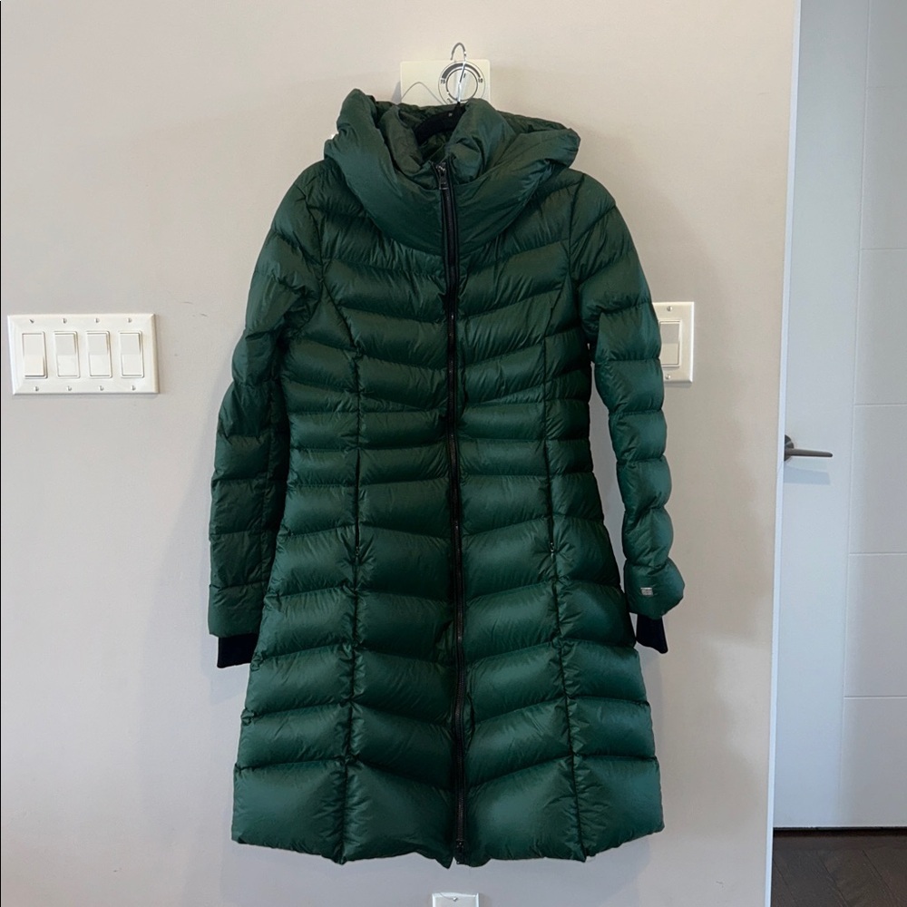 Soia + Kyo LITA-U Midi Down Puffer Jacket Midnight Forest - Picture 7 of 16